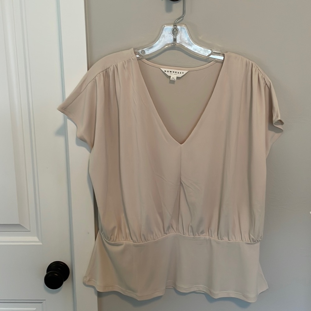 Down East. XL. Cream color blouse.